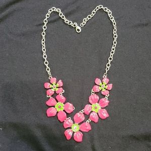 Flower Necklace Costume Jewelry